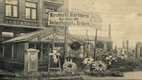 Historisches Foto von der Gärtnerei Cornils am Diebsteich
